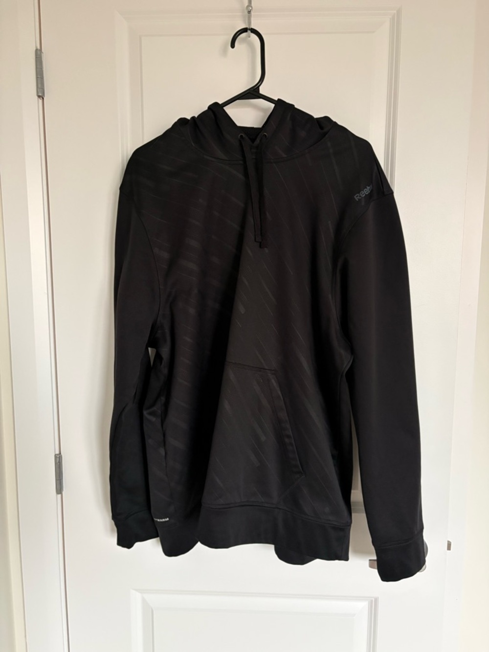 Reebok Men's Black Hooded Performance Pullover